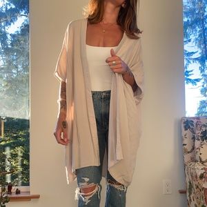Aritzia Neutral Cream Talula Kimono Boho Wrap